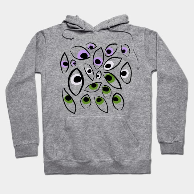 Genderqueer eyes Hoodie by AlexTal